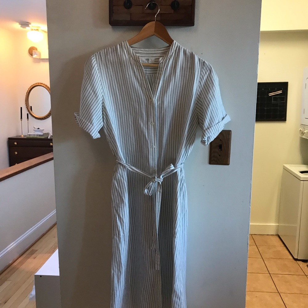 Uniqlo Striped T-shirt Midi Dress